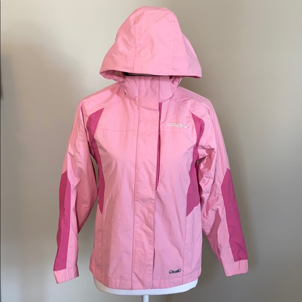 Like New Spyder Girls Jacket with Removable Hood
